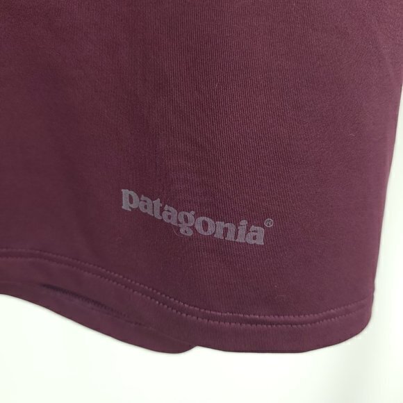 Patagonia Common Threads Short Sleeve Base Layer Shirt M Plum/Maroon/Pink 45605 - Picture 10 of 12